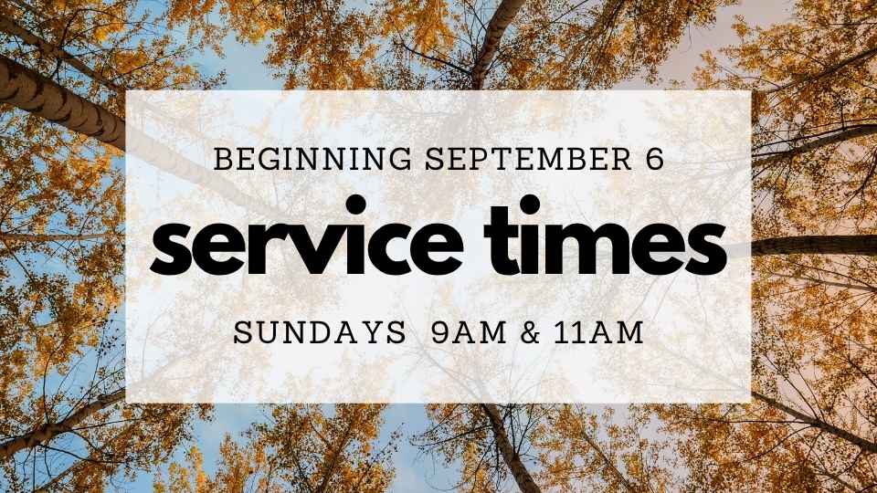 Fall Service Schedule